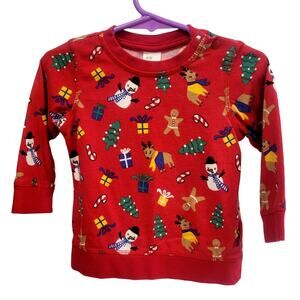 H&M Christmas Long Sleeve Baby Shirt‎ Size 9-12 Months